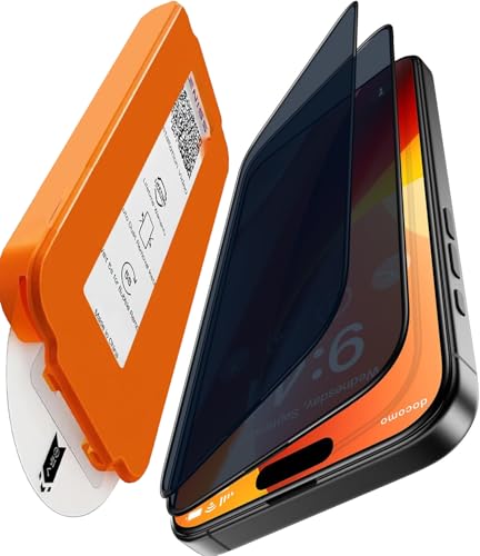 Image of Mr.Shield PRO-GLAZ Privacy Tempered Glass Screen Protector Guard Compatible For iPhone 17 Pro - 1 Pack