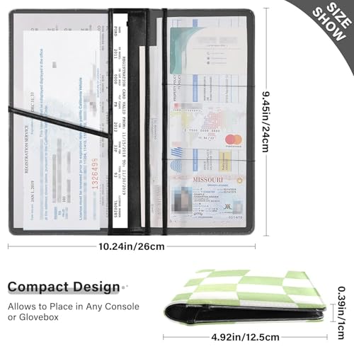 Organizador de Documentos para Auto Cuero miniatura 3