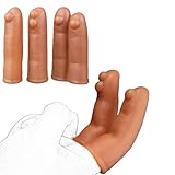 JXszxbt Finger Sleeve Silikon Erotik Fingerüberzieher Zwei Finger Sex Finger Kitzel Cock Sleeve Fingerspitzen FüR Vorspiel Finger Cock Sleeve Klitoris Stimulation P-Punkt MäNner Frauen Extremer Sex