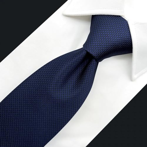 S&W SHLAX&WING Gravatas masculinas Skinny Solid Blue Slim Tie Business Silk