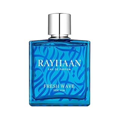 Rayhaan Fresh Wave for Men Eau de Parfum Spray, 3.4 Ounce