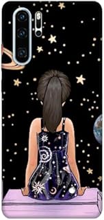 جراب حماية من السيليكون مزين بطباعة ومتوافق مع موبايل هواوي P30 برو من كيو ار