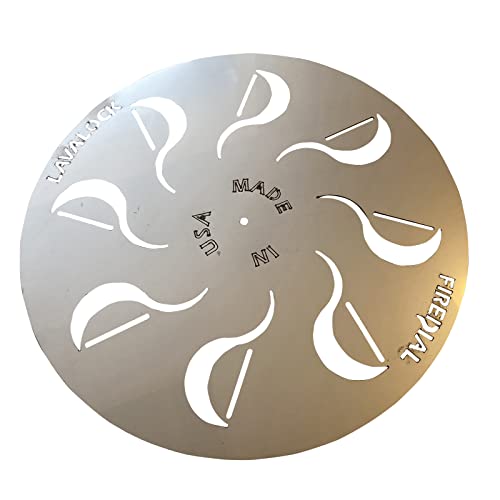 FireDial Heat Management Plate for 18 in. WSM (Stainless) by LavaLock