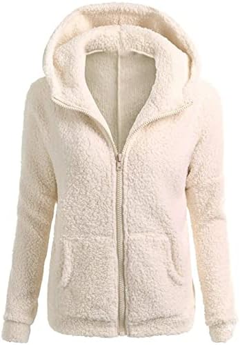 Sweat Zippé Femme - Chaud, Ample, Avec Capuche Et Poche, Polaire épaisse Pour L'hiver