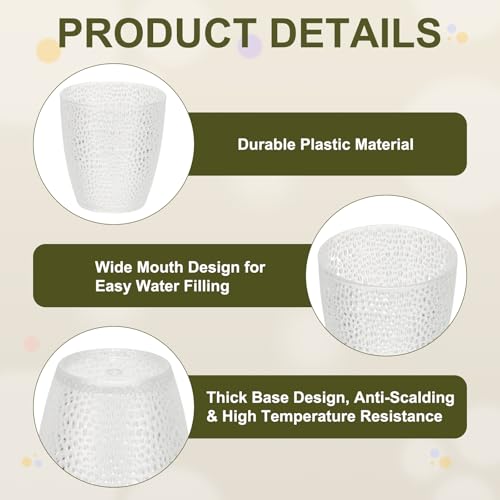 Verres réutilisables en plastique effet cristal pour bar et table - 4