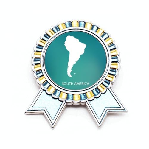 Broche Amérique du Sud métal taille M insigne vêtement unisexe