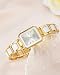 Imagen de CIVO Reloj Mujer Acero Inoxidable: Relojes Mujer Dorado y Blanco Impermeable Elegante