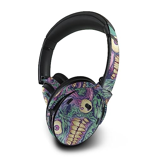 Image of MightySkins Glossy Glitter Skin Compatible with Bose QuietComfort 45 Headphones Eyes and Teeth | Protective, Durable High-Gloss Glitter Finish | Easy to Apply | Made in The USA