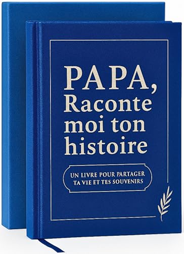 NALKEEZ RACONTE MOI TON HISTOIRE – Livre souvenirs à remplir par papa – Idée cadeau anniversaire, Noël, fête des pères – Journal guidé pour transmettre sa vie et ses souvenirs avec tendresse