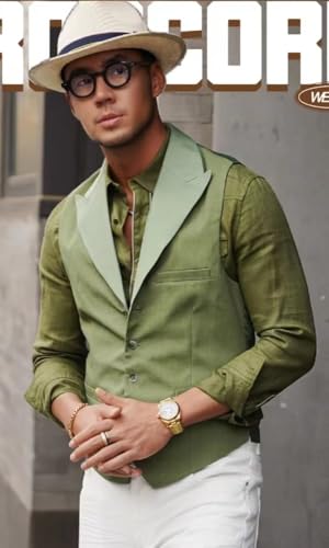 Men's Classic Slim Fit Suit Vests Casual Formal Dress Vest Business Waistcoat3