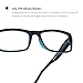 Readerest Blue Light Blocking Reading Glasses (Blue, 1.50 Magnification) Computer Eyeglasses With Thin Reflective Lens, Antiglare, Eye Strain, UV Protection, Stylish For Men And Women
