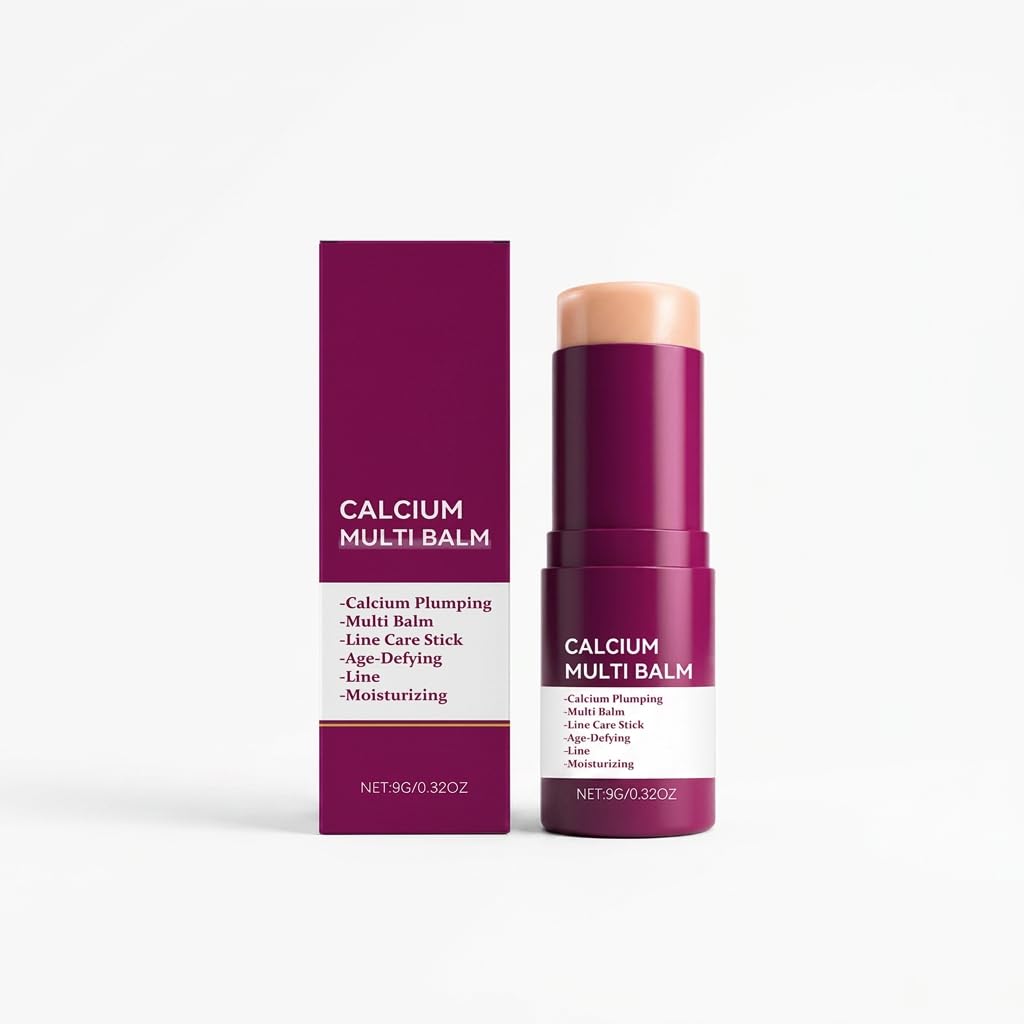Calcium Balm Stick - Hydrating Face Moisturizer for Eyes & Neck, Collagen Multi Balm for Daily Skincare