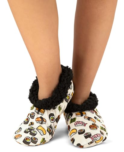 Image of Lazy One Fuzzy Feet Slippers for Women, Cute Fleece-Lined House Slippers, Cute Slipper Socks