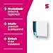 Satino HYGINITY Toilet Paper Dispenser - Double Roll Dispenser - Made in Germany - Toilet Paper Dispenser with Level Indicator - for Commercial & Industrial - White