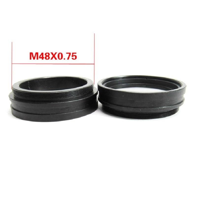 Microscope 0.5X 1X 1.5X 2X Barlow Auxiliary Microscope Lens Thread 48mm Mount Digital Stereo Microscope Lens(1X M50)