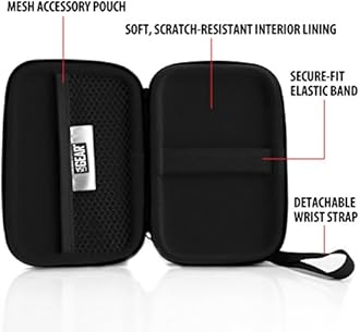 USA Gear WiFi Hotspot Portable Mobile Carrying Case with Detachable Wrist Strap - Compatible w/ 4G Wi-Fi Hotspots from AT&T, Verizon, Sprint, T-Mobile, GlocalMe, Netgear, Huawei & More - Geometric
