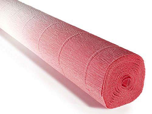 FloristryWarehouse Krepppapierrolle 180g (50 x 250 cm) Nuanciert, zweifarbig, Pink (Farbton 600/4)