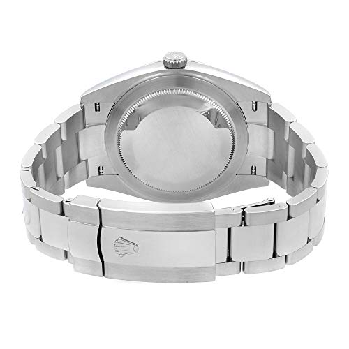 Image of Rolex Datejust 41 Grey Dial with Green Roman Numeral Markers Men's Watch Ref. 126334