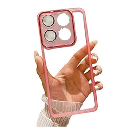 CYBERGARAGE�EFor Xiaomi 17T �P�[�X �N���A �J�o�[ ���� TPU �\�t�g�P�[�X �����Y�J�o�[�t�� ��̌^�J���������Y�ی� ���ʔ����� �}�b�g For �V���I�~17T (�N���A�s���N)