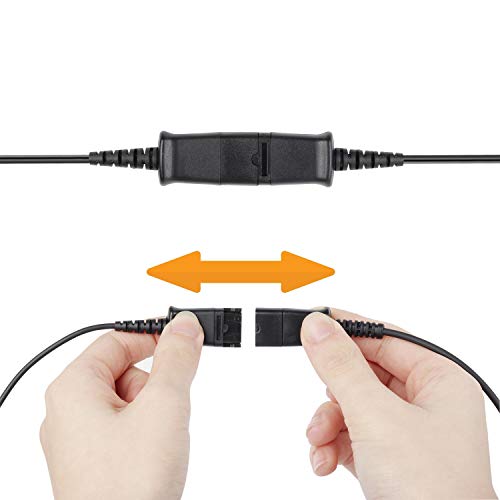 Double Ear Ultra Noise Canceling Call Center/Office Headset & Qd Cable For All Cisco 6900, 7800 And 8000 Series Phones And Also Models 7940 7941 7942 7945 7960 7961 7962 7965 7970 7975 Etc #TOP3