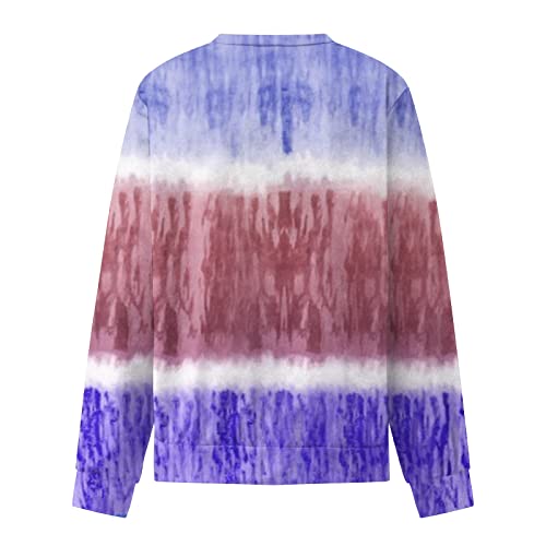 Amikadom Roupa para mulheres inverno outono gola redonda estampa floral floral ajuste relaxado camis