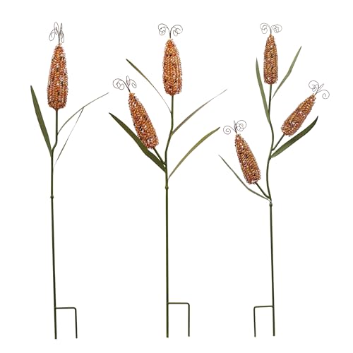 Metal Corn Garden Stakes Fall Decor Decorative Yard Sign Lawn Decoration by Aecipl - Used condition - US$63.83