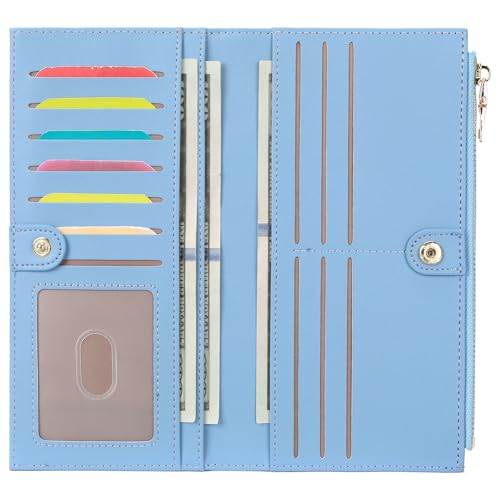 FALAN MULE Ultra Slim Womens Wallet Bifold RFID Blocking Credit Card Holder for Women