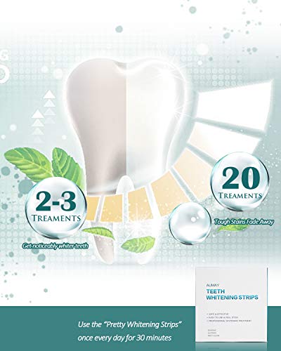 Professional Effects Teeth Whitening Strips 20 Treatments, 40 Strips, Teeth Whitening Kit Gel Products For Sensitive Teeth, Removes Coffee, Tea & Tobacco Stains #TOP3