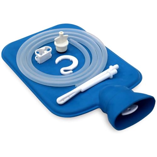 Sac de lavement de qualité supérieure 2 en 1 bleu réutilisable