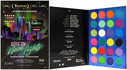 RUDE - City of Neon Lights - 24 Vibrant Pigment & Eyeshadow Palette