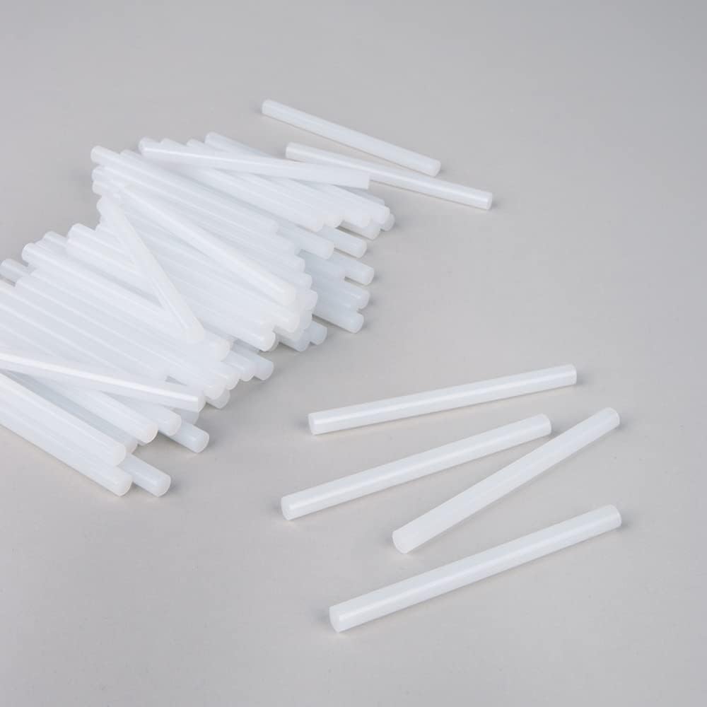 Rayher Glue sticks, length 100 mm, 7 mm diameter, colourless, pack of 100, for standard mini hot glue guns, 33497702