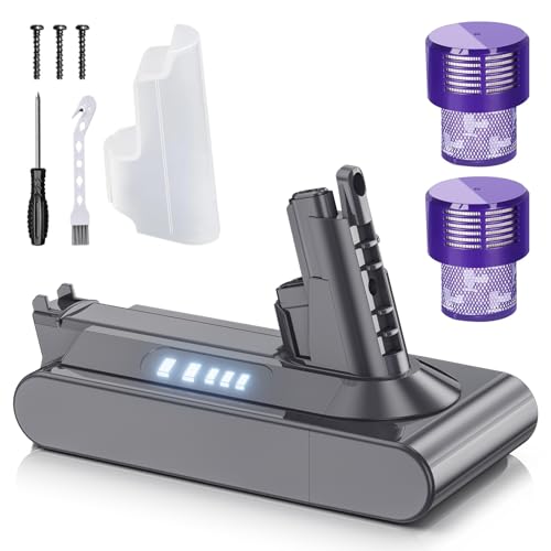 Image of Upgraded 8.0Ah for Dyson V10 Battery Replacement, 25.2V High-Power SV12 Battery Compatible with Dyson V10 Animal /Absolute /Fluffy /Allergy Series Cordless Vacuum Cleaners