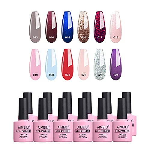 AIMELI, set di smalti gel soak off per unghie