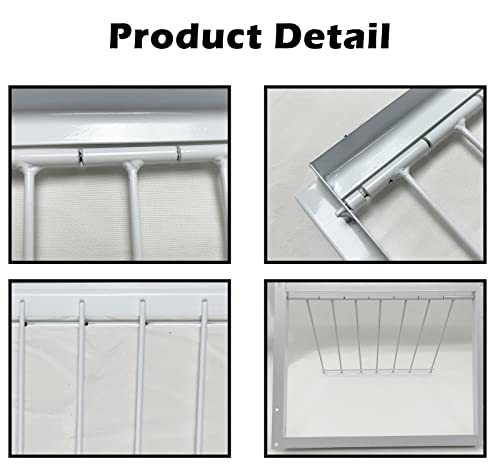 Porta de pombo com moldura de aço, armadilha de porta de pombo, resistente à ferrugem, porta de casa