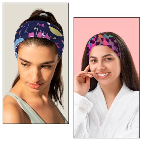 Pack de 6 diademas elásticas para mujer con divertido estampado de rana 5