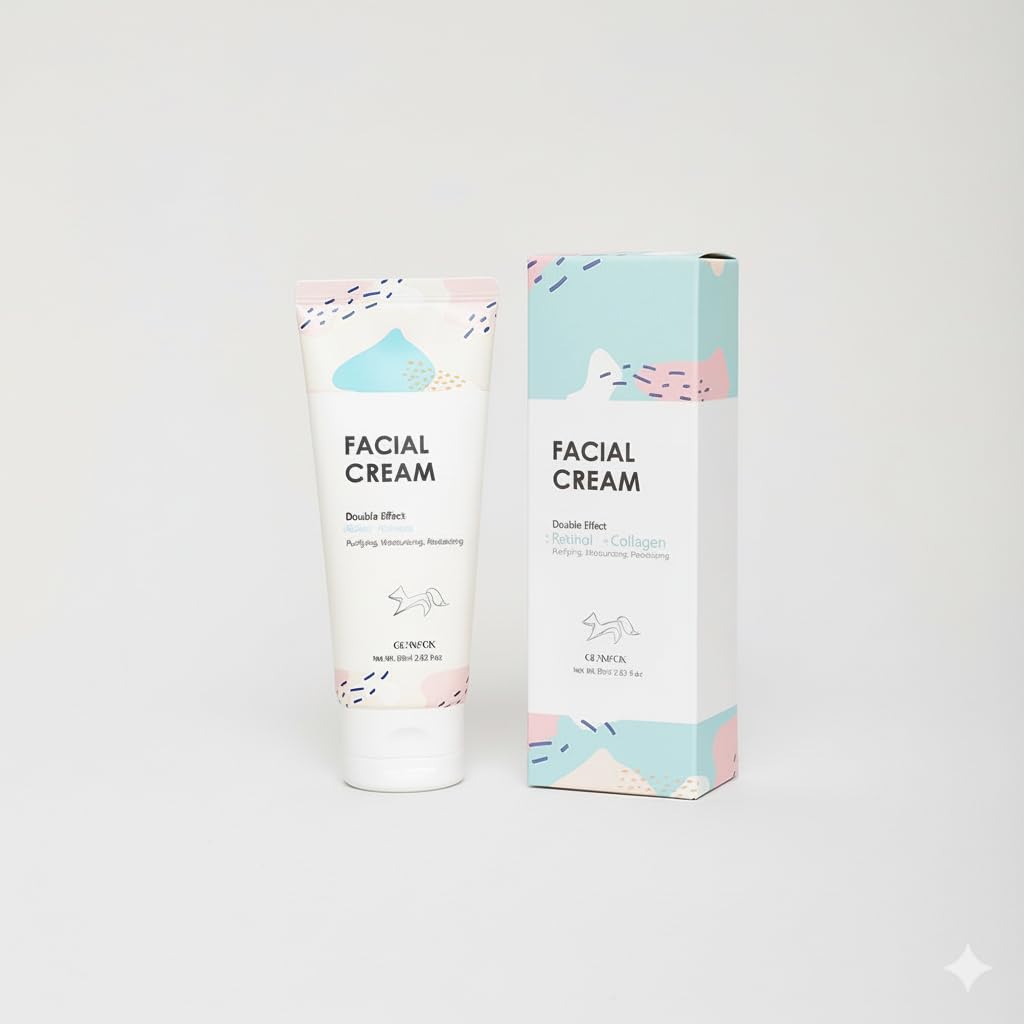 Glamfox Facial Cream - With retinol and collagen to help skin with a lack of balance find its natural beauty.