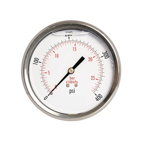 Manomètre de pression d'huile haute précision avec boîtier durable en acier inoxydable