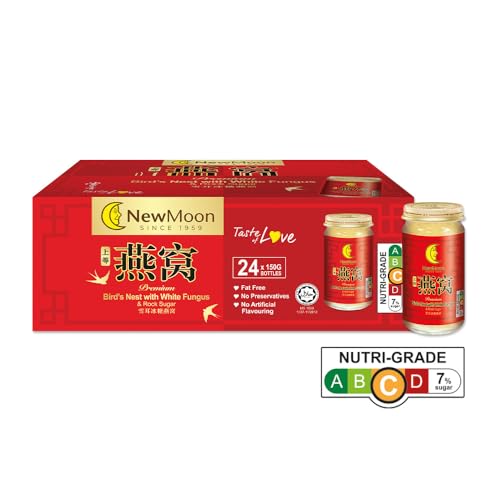 New Moon Birds Nest with White Fungus Rock Sugar (pack of 24) 150g (Pack of 24)