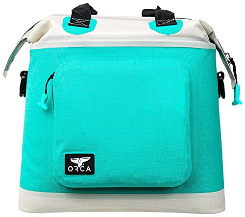 ORCA Walker Soft Side Tote Cooler | Temperature Insulated Bag Keeps Drinks Ice Cold All Day, Perfect for Beach, Park, Hikes, Picnics & More — Seafoam