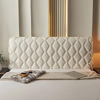 Waterproof Quilted Headboard Cover - Stretchable Slipcover For Full To King Size Beds, Dust & Scratch Protector