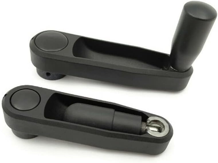 Nylon Hidden Folding Crank Handle with a Round or Square Installation Hole(Round 12 * 100(5pcs))