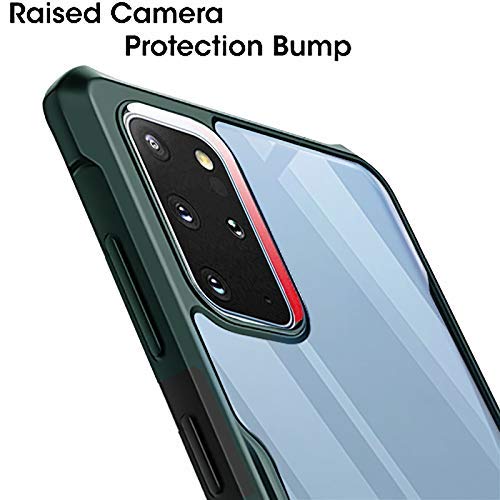 Image of WOW IMAGINE Shock Proof Clear Protective Back Case for Galaxy S21 Ultra - AirEDGE Technology | Full Camera Protection | Back Case Mobile Cover for Samsung Galaxy S21 Ultra - Camo Green