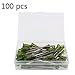 Glassware Labware 100 Pcs (14G) Industry Dispensing 14 Ga X 1-1/2 Inch Length(38mm) Blunt Tip Screw Interface