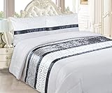 Diseño moderno: la colcha gris clásico combinar elementos decorativo, da un look elegante a su dormitorio.