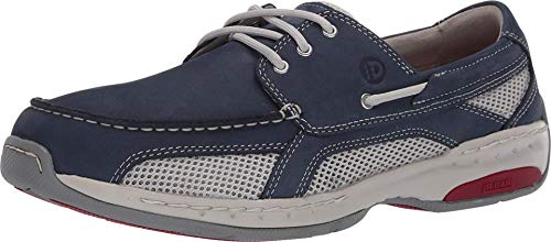 Dunham Tênis masculino Captain Boat, Nobuck marinho, 14 Wide