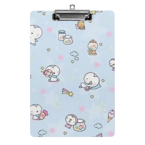 可愛い ペンギン柄 A4 クリップボード バインダークリップ クリップファイル ファイルボード スケッチボード カルテ記入用 下敷き 書類整理 メモ帳 保管 オフィス用品 用箋ばさみ 用箋挟み 多機能 シンプル 便利