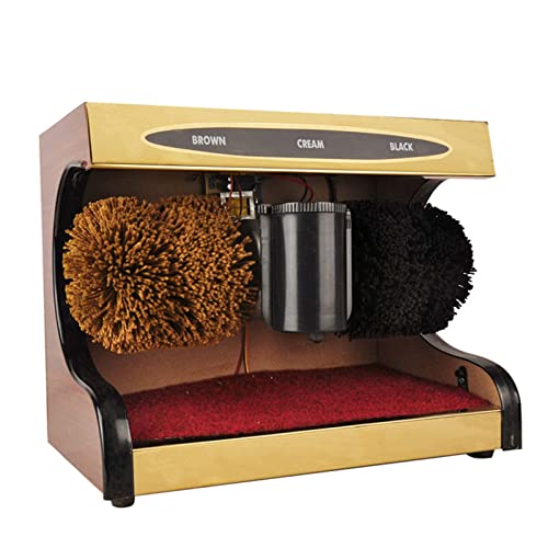 Cireuse à chaussures automatique à induction électrique, machine à polir les chaussures à induction automatique en acier inoxydable pour polir le dépoussiérage, kit de nettoyage de chaussures en cuir
