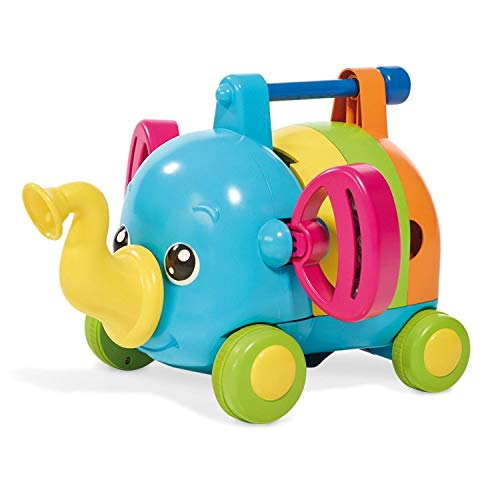 TOMY E72377 Babyspielzeug mit Musik Rudi Rasselelefant Mehrfarbig, bunt