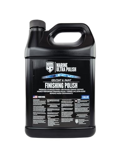 Marine Ceramics - Marine Ultra Polish (1 Gallon) / Professional Finishing Polish/Delivers a Flawless, Mirror Finish on Marine Gelcoat & Painted Surfaces/Easy to Use & Wipe Off/Exceptional Cleanup