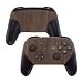 eXtremeRate Soft Touch Faceplate and Backplate for NS Switch Pro Controller, Wood Grain Patterned DIY Replacement Shell Housing Case for NS Switch Pro Controller - Controller NOT Included